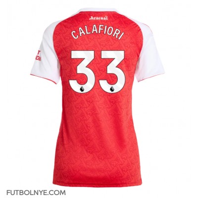 Camiseta Arsenal Riccardo Calafiori #33 Primera Equipación para mujer 2025-26 manga corta Camiseta Arsenal Riccardo Calafiori #33 Primera Equipación para mujer 2025-26 manga corta